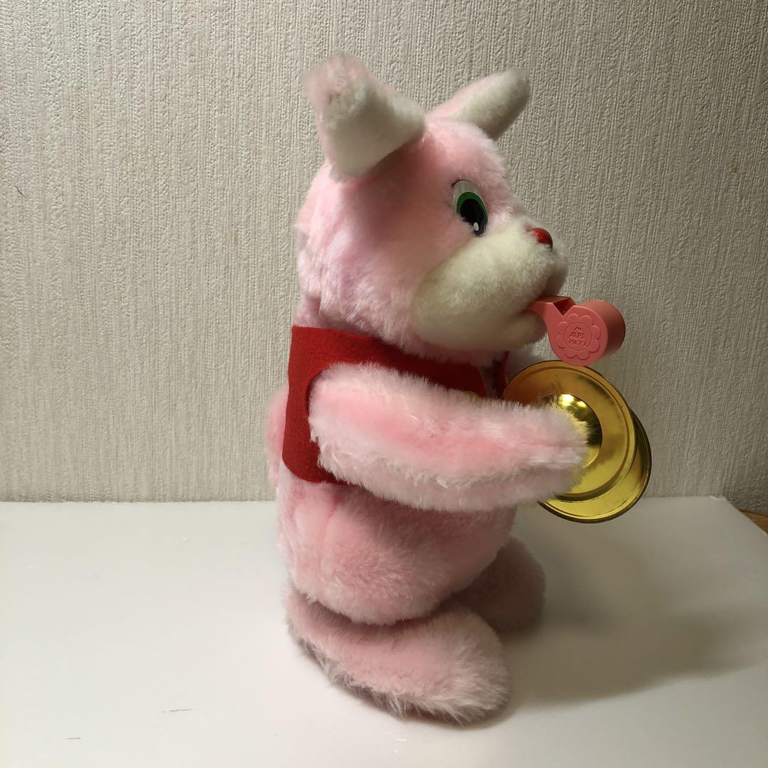 がんばれ‼︎ウサちゃん応援団長 昭和レトロ　動くおもちゃ　動作確認済み