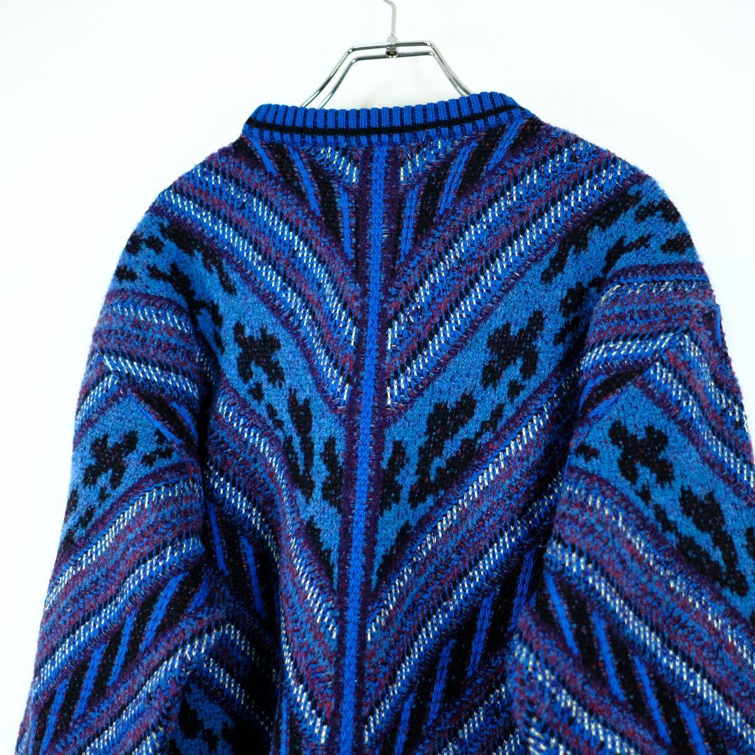 1980s FICCE ビンテージ 総柄ニットセーター アーカイブ 初期作品 1980s FICCE ビンテージ 総柄ニットセーター アーカイブ 初期作品