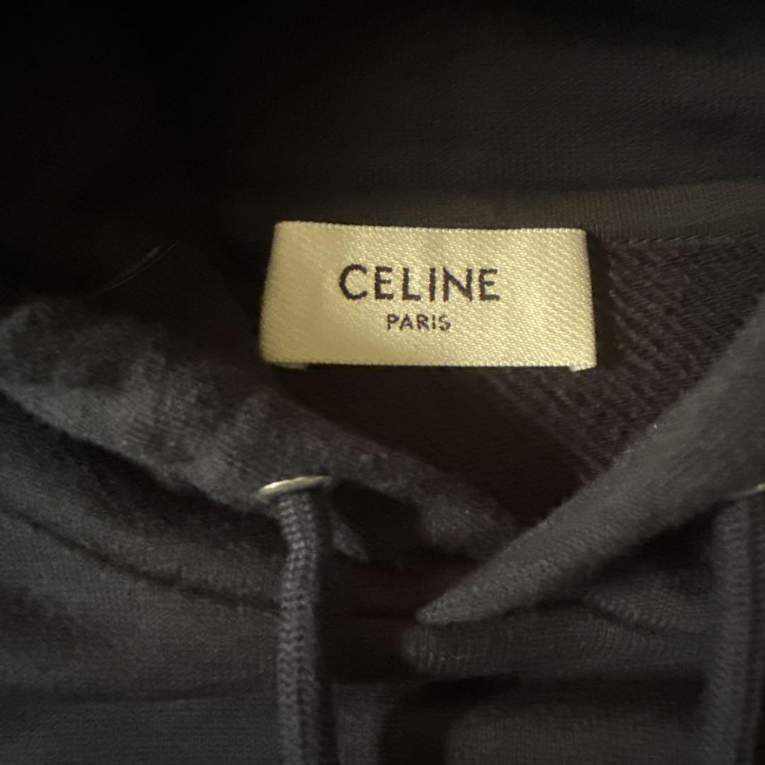 CELINE ネイビー パーカー 馬車デザイン