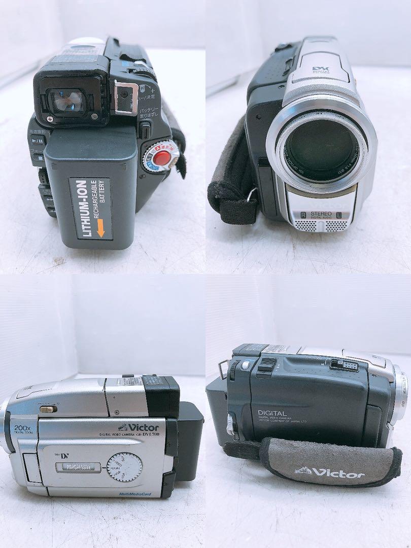 通電確認済 ビクター ビデオカメラ GR-DVL700 ハンディカム 中古