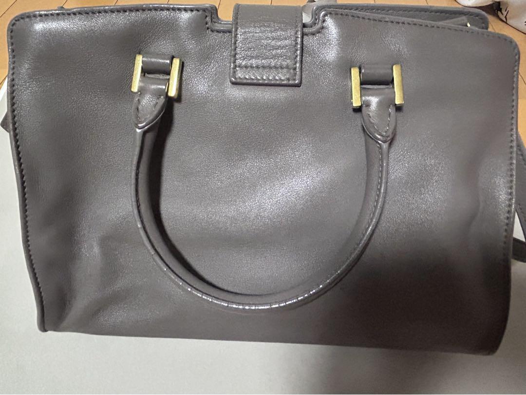 サンローラン YSL ベイビーカバス ショルダーバッグ グレー