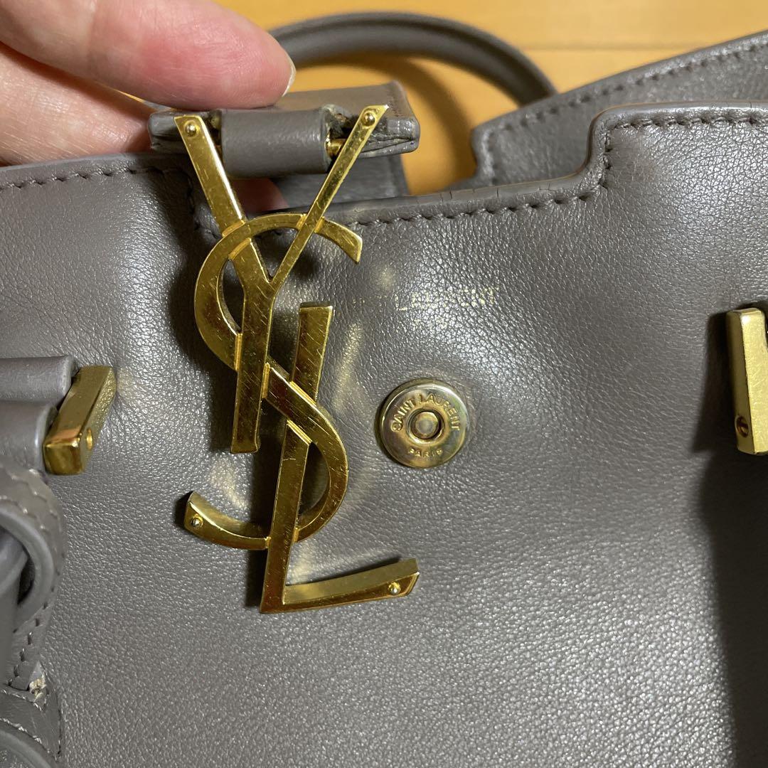 サンローラン YSL ベイビーカバス ショルダーバッグ グレー