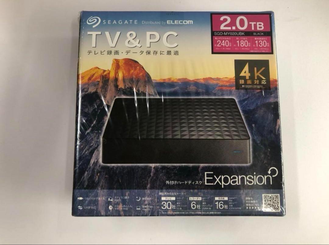 新品未使用】エレコム 外付けハードディスク SGD-MY020UBK - 外
