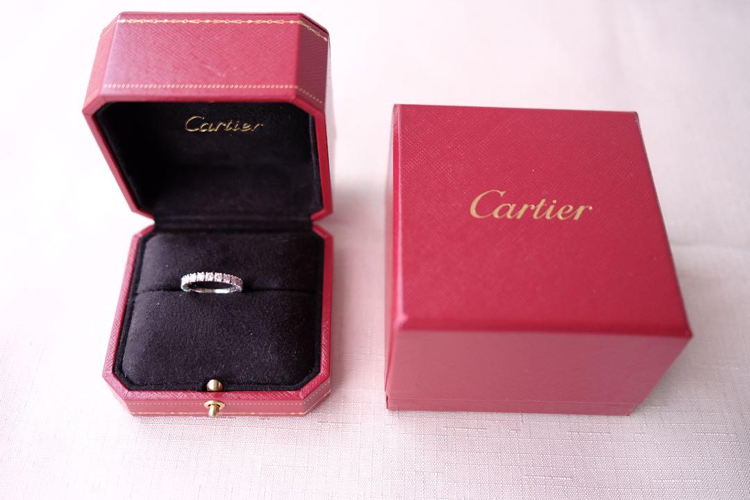 極美品 Cartier カルティエダイヤリングエタンセル プラチナ 正規品箱付き