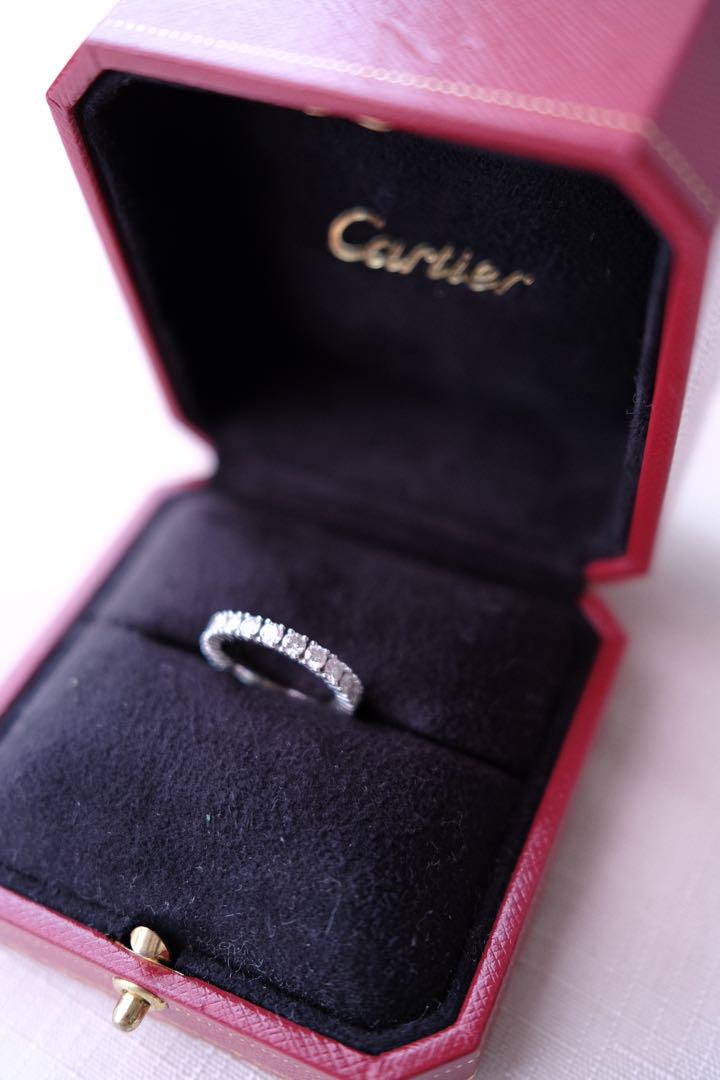 極美品 Cartier カルティエダイヤリングエタンセル プラチナ 正規品箱付き