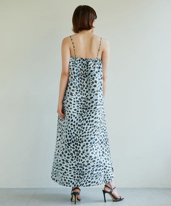 新品タグ付き☆GANNI ガニー レオパード ジャガードワンピース