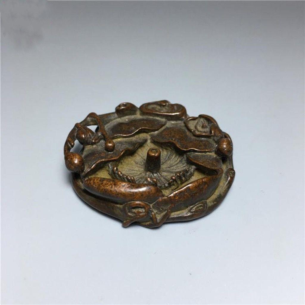 蓮華燭台 香挿 家禅意 置物 宿り 香炉 香道具 装飾品 工芸品