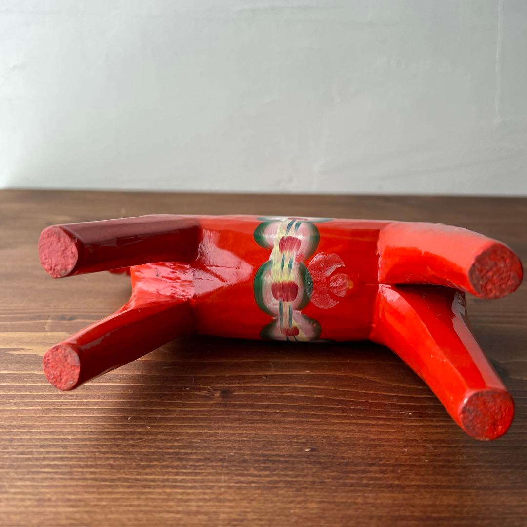 スウェーデン 郷土玩具 木製 ダーラナホース セット 大中小 3頭　赤 スウェーデン 郷土玩具 木製 ダーラナホース セット 大中小 3頭 赤