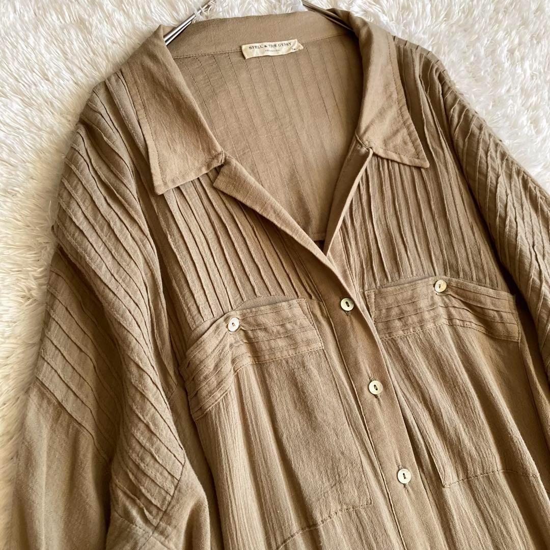 スペルアンドジプシーコレクティブ ロング シャツワンピース