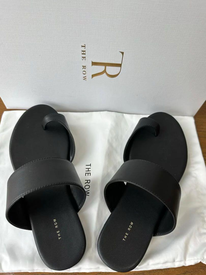 THE ROW ザ ロウ サンダル 黒 EU36(22.5cm位) 2020225A0022 THE ROW ザ ロウ サンダル 36黒 - メルカリ