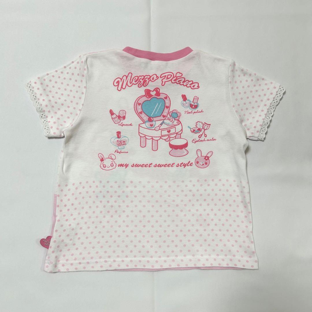 メゾピアノ Tシャツ ミミポポちゃん ピンク 130 mezzo piano