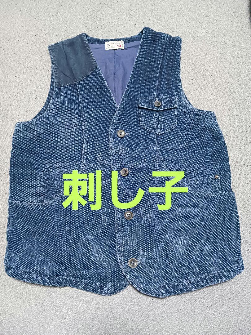 グラフゼロ 刺し子ベスト Mサイズ graphzero