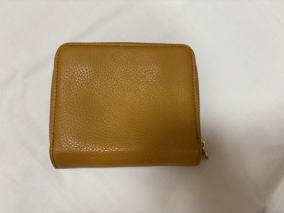 ドラえもん レザー 二つ折り財布 マスタード