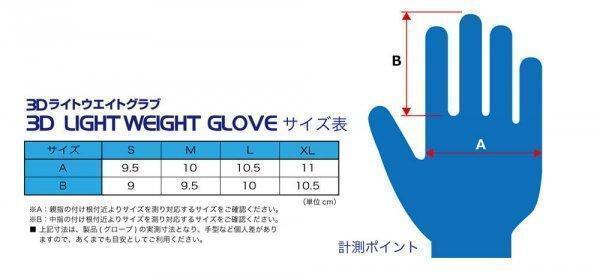 ★新品未使用　FET３Dライトウエイトレーシンググローブ　BLU/WH Sサイズ