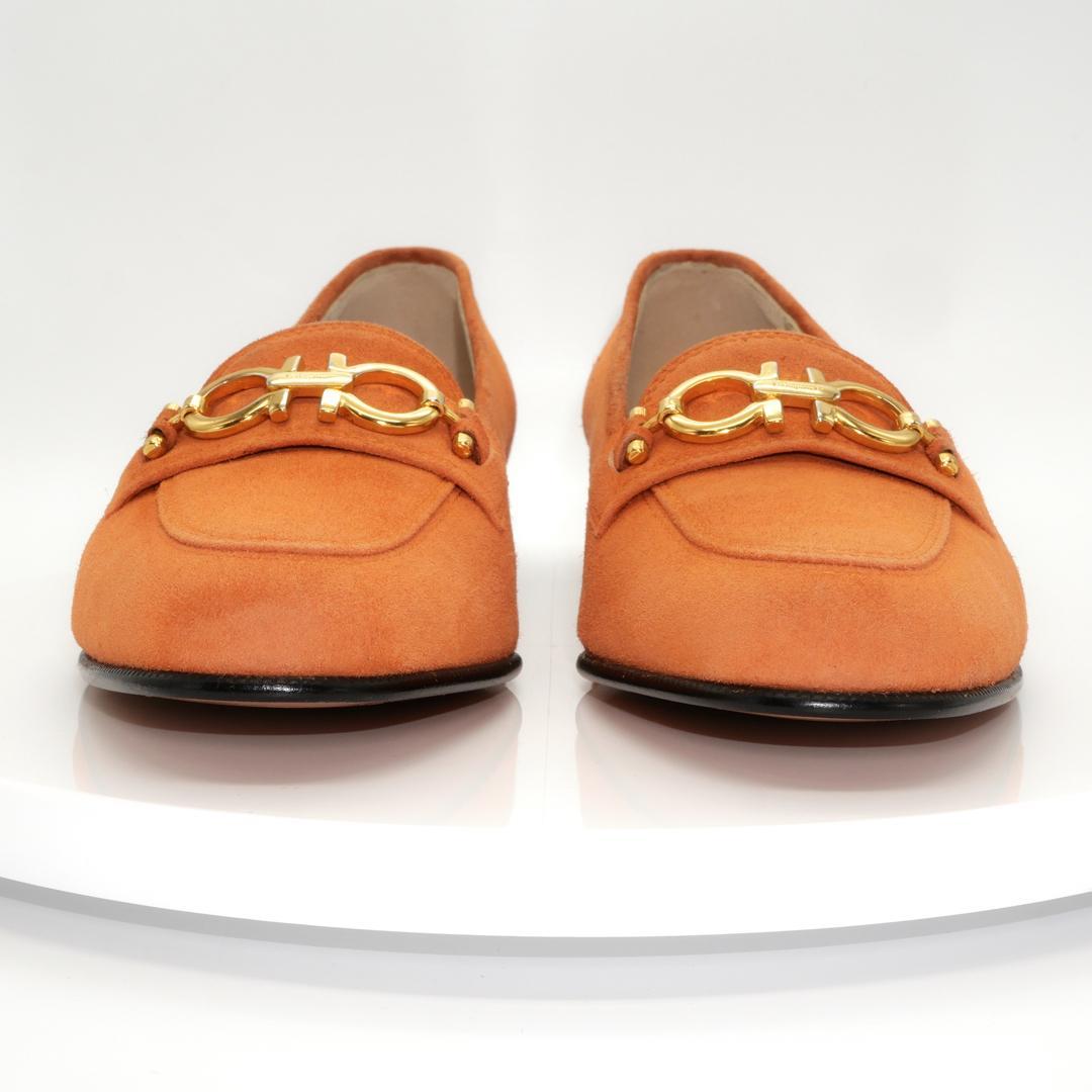 5C　SALVATORE FERRAGAMO　フェラガモ　ローファー　オレンジ