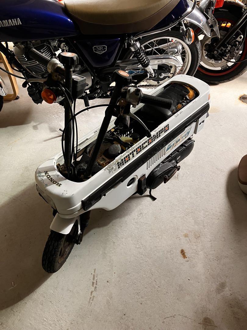 実働　HONDA モトコンポ白　原付