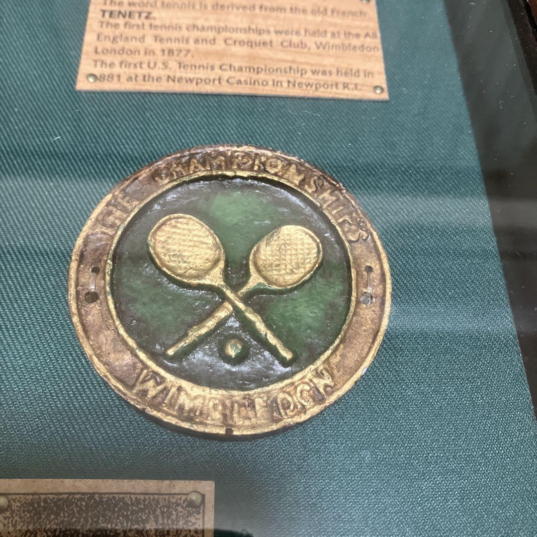 ヴィンテージ壁掛THE HISTORY OF THE TENNIS RACKET