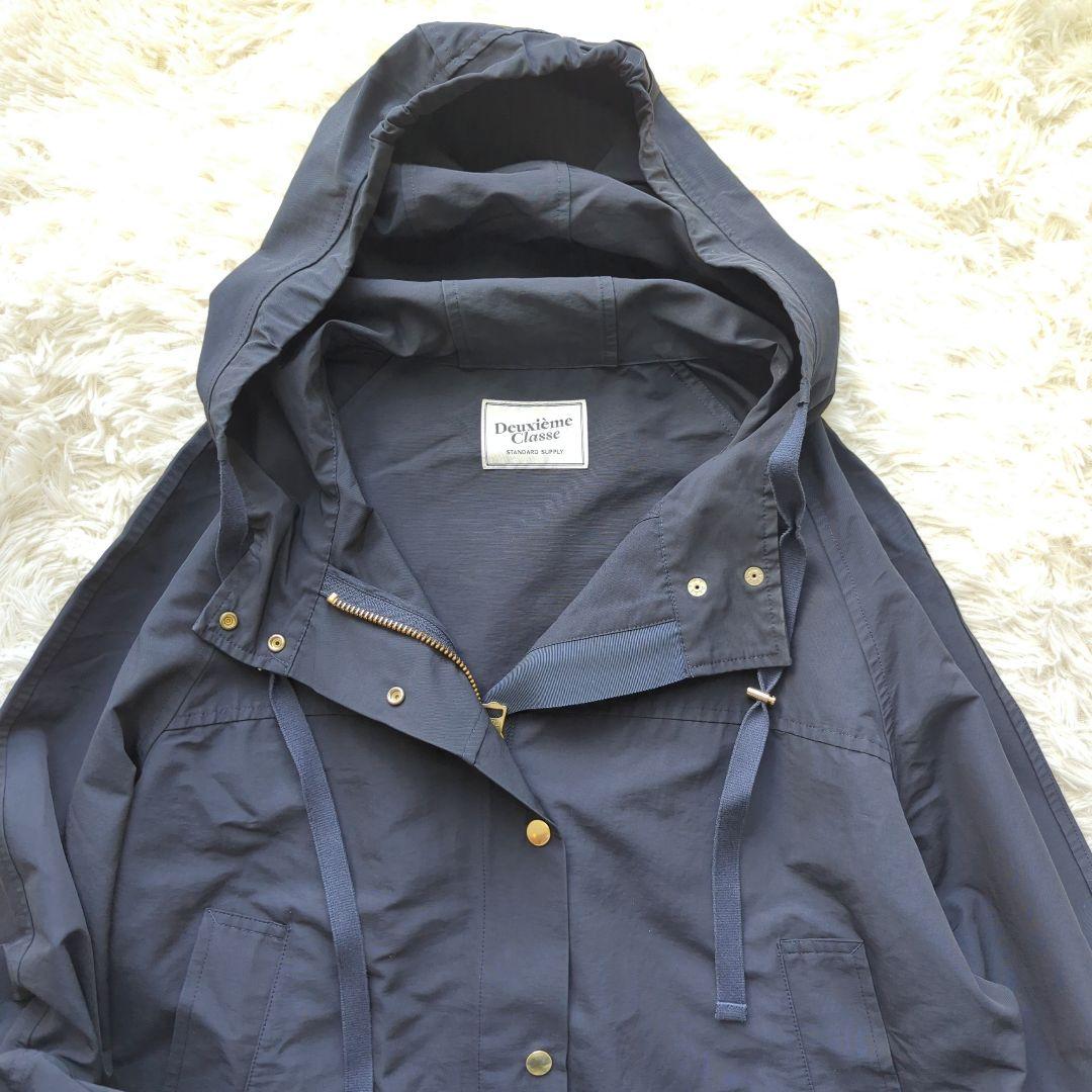 人気//ドゥーズィエムクラス C/Nフードブルゾン◆ダークネイビー 紺