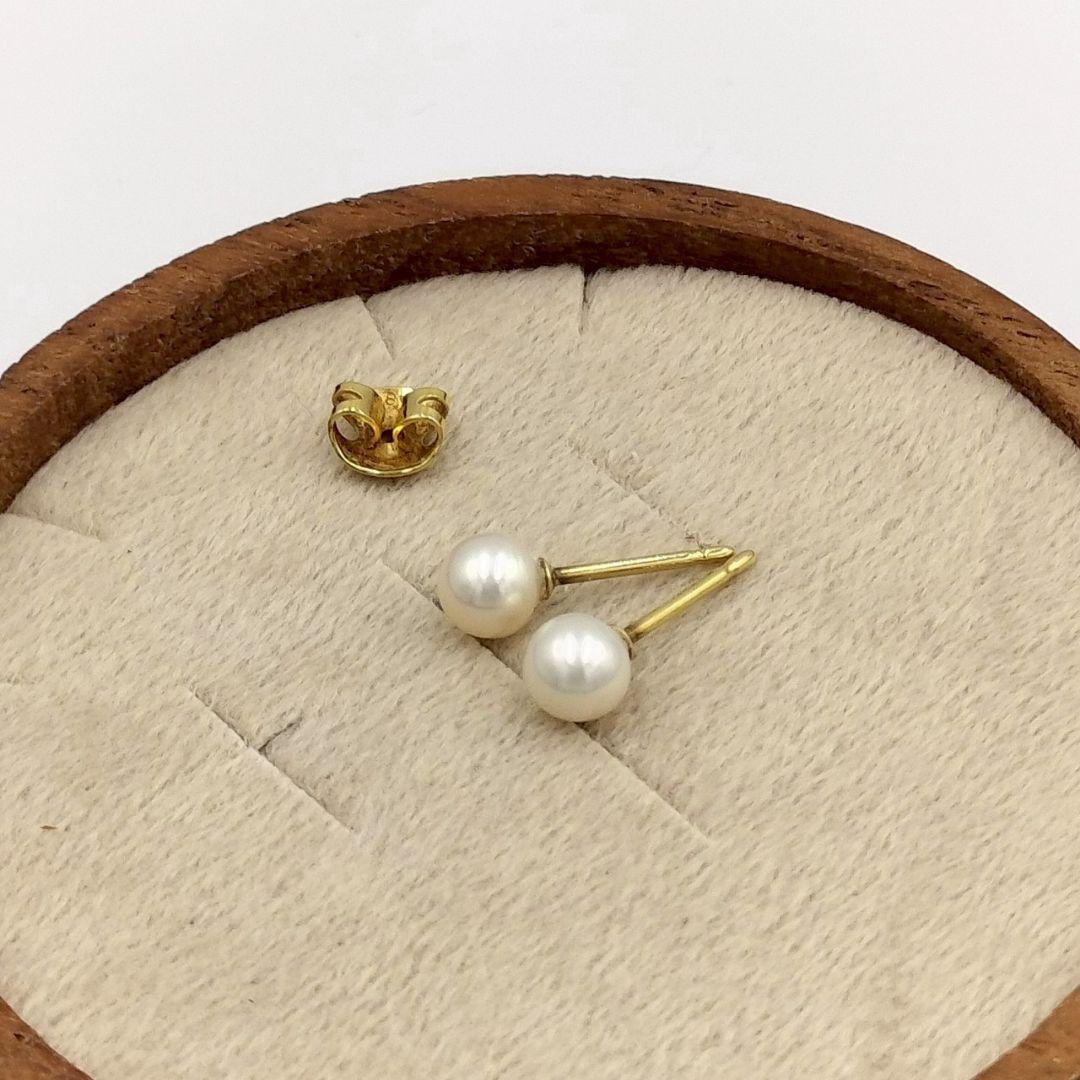 MIKIMOTO - ミキモト ピアス パール 真珠 6.2mm ダイヤ
