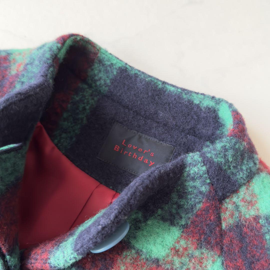 新品タグ付き✨23AW　定価9.7万　ラバースバースデー　リング糸チェックコート