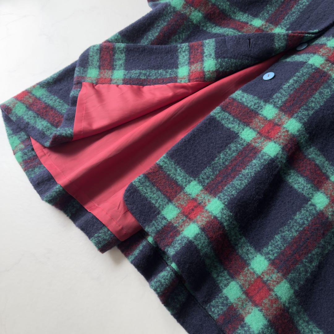 新品タグ付き✨23AW　定価9.7万　ラバースバースデー　リング糸チェックコート