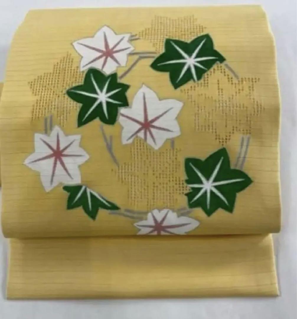 正絹 絽 塩瀬 夏帯 単衣 名古屋帯