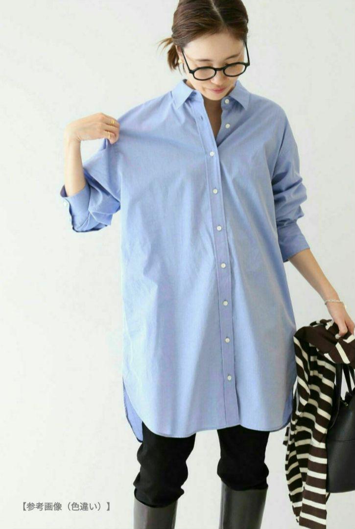美品♡■SLOBE IENAスローブイエナ■レギュラーカラーロングシャツ SLOBE IENA（スローブイエナ）の「レギュラーカラーロングシャツ