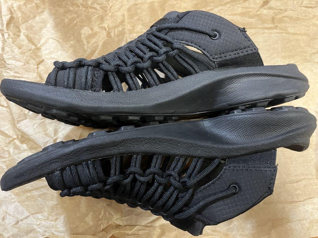 靴 KEEN UNEEK SNK SLIDE BLACK 24.5cm USED