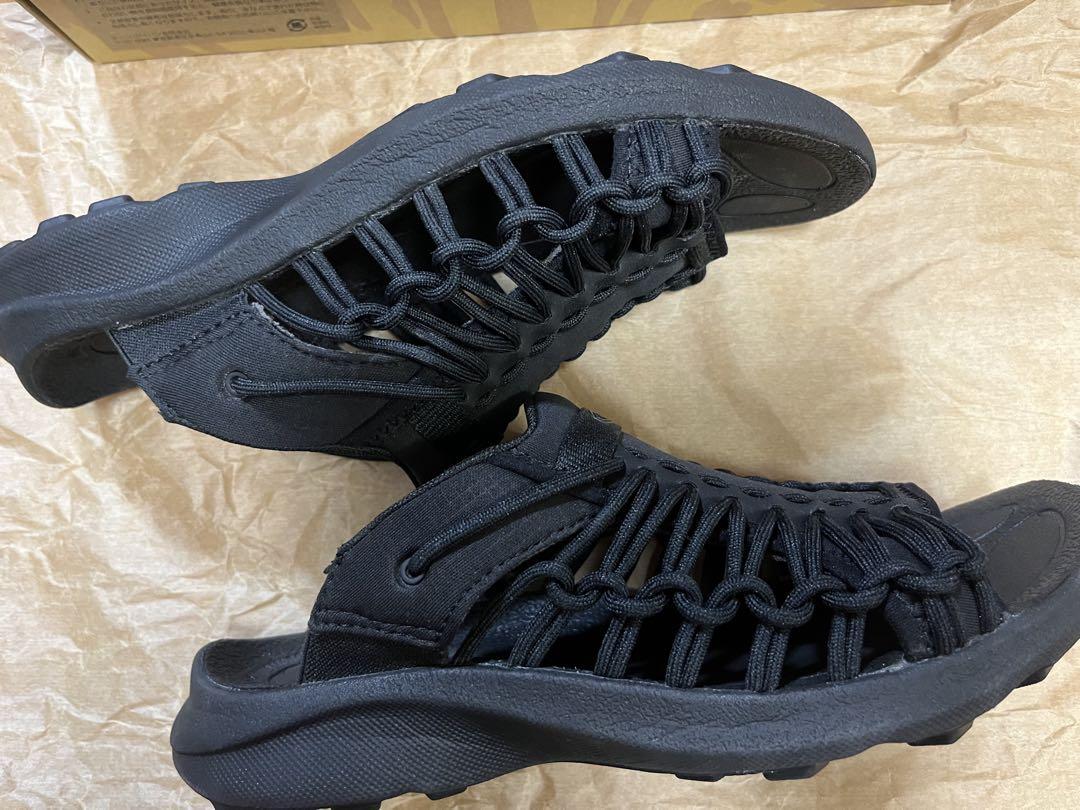 靴 KEEN UNEEK SNK SLIDE BLACK 24.5cm USED