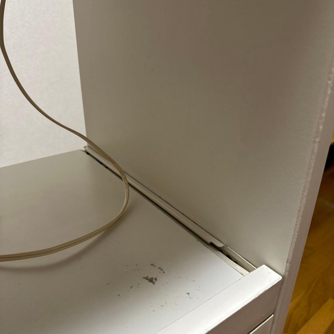 【MOMO NATURAL】LANDシリーズ　キッチン収納レンジ台　ホワイト