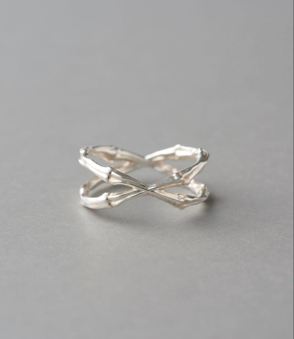 Lanie bone ring cross silver925 9号