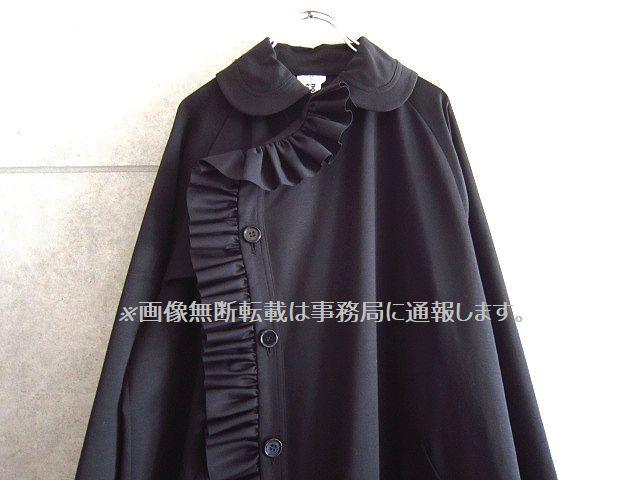お得安い 新品 2021AW noir kei ninomiya フリル 綿ポンチ コート Gn6MJ-m97446345024 大人気安い