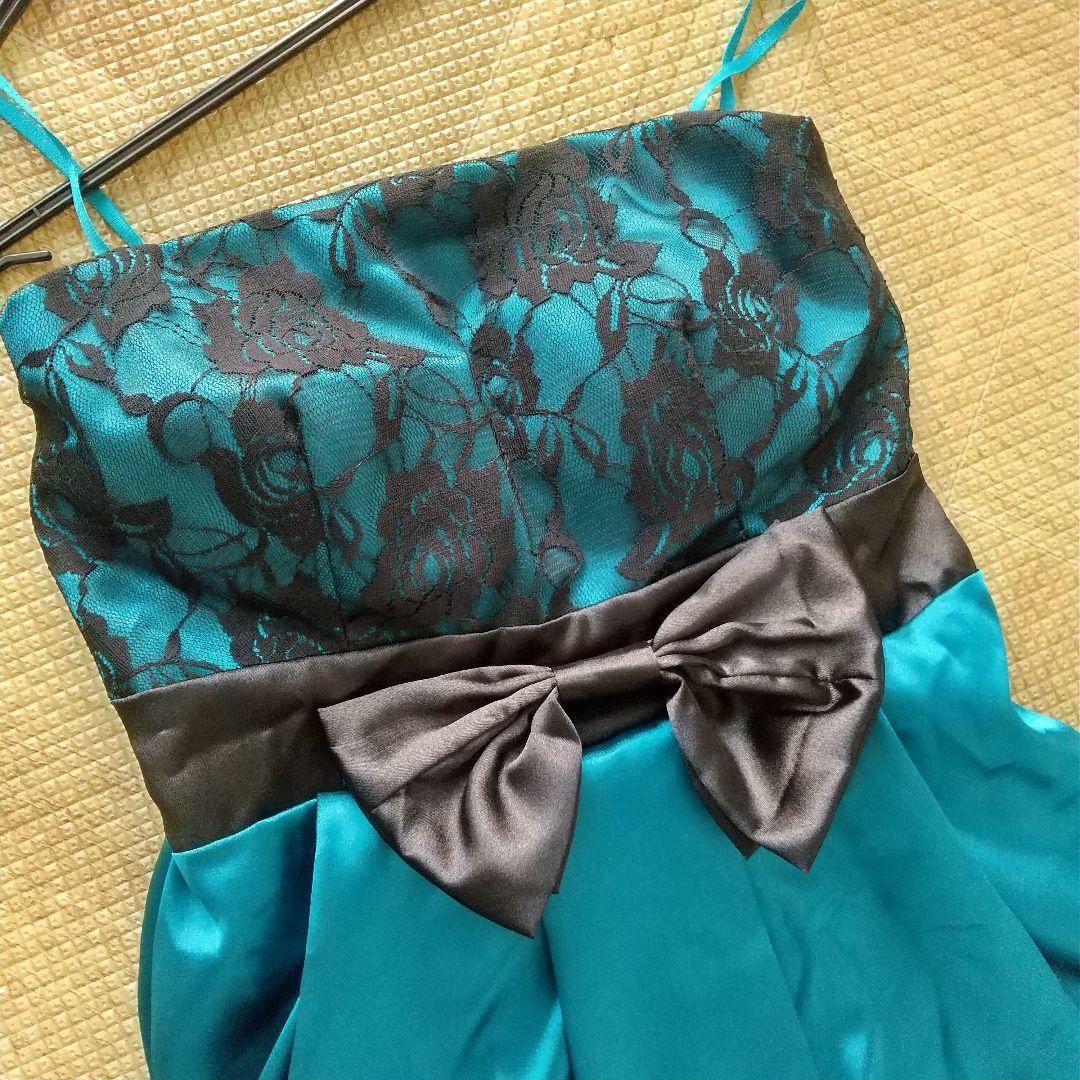 メルカリ ドレス 結婚式 二次会 パーティー ターコイズブルー 2 000 中古や未使用のフリマ