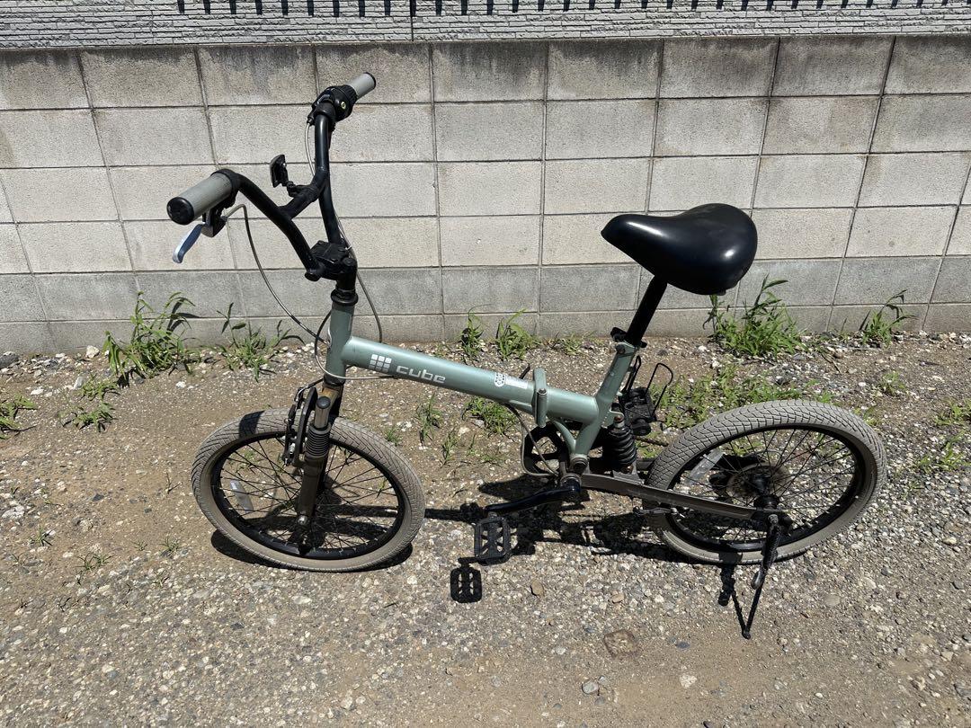 CUBE 折りたたみ自転車 緑