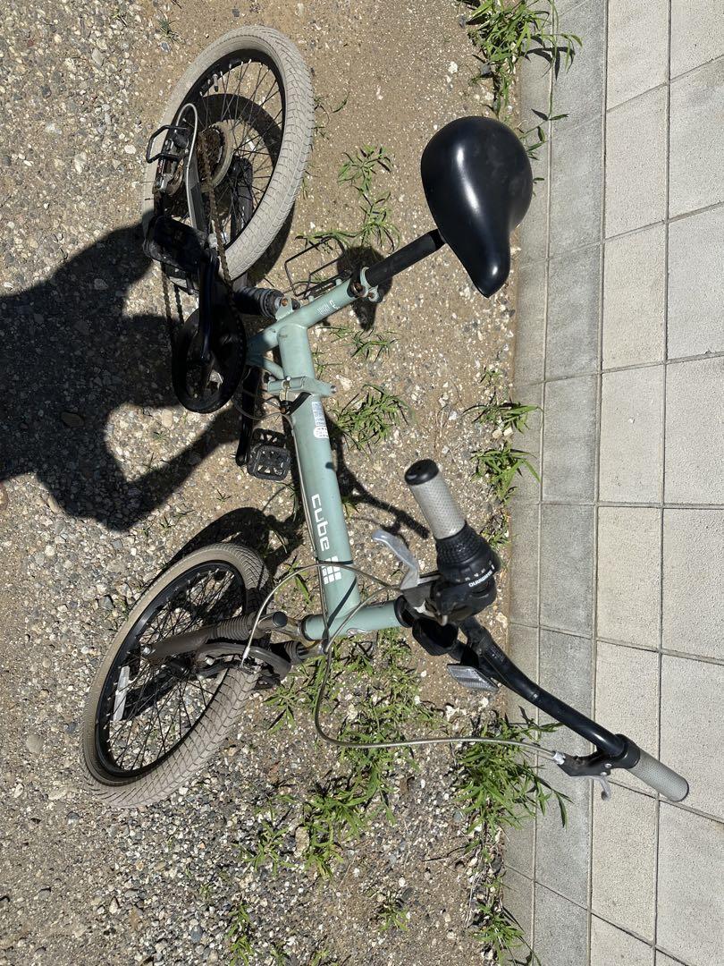 CUBE 折りたたみ自転車 緑