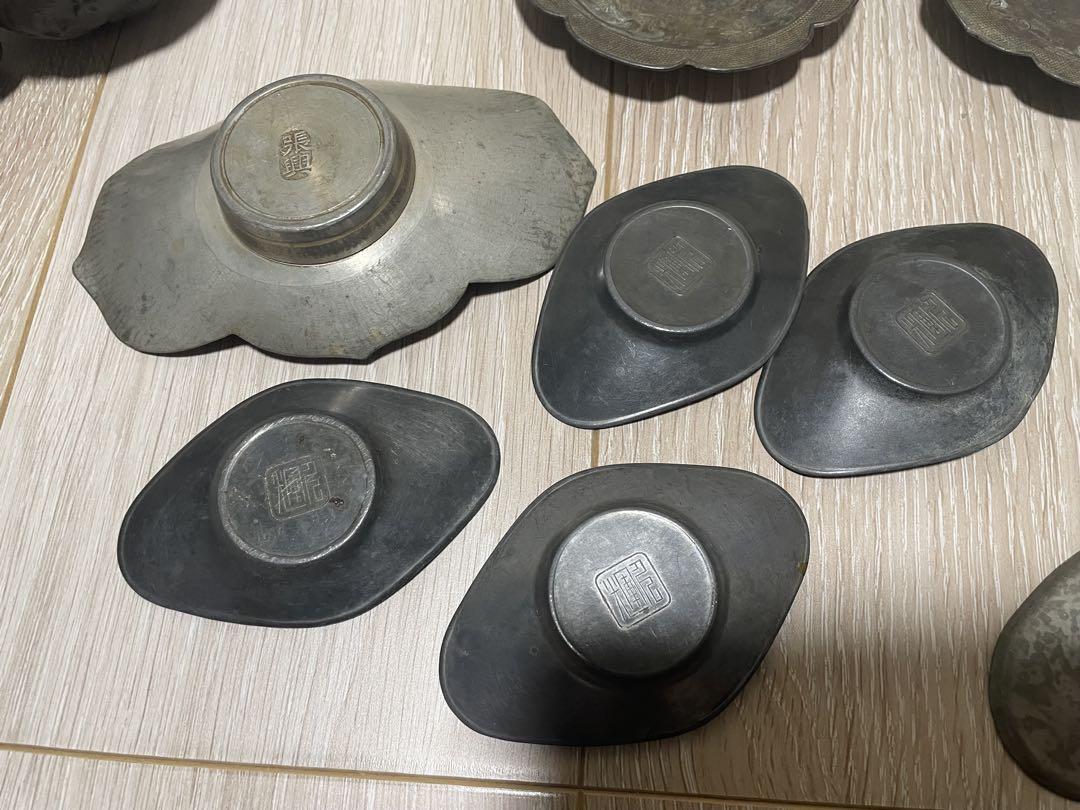 中国　急須　茶托　陶器　金属製　まとめて