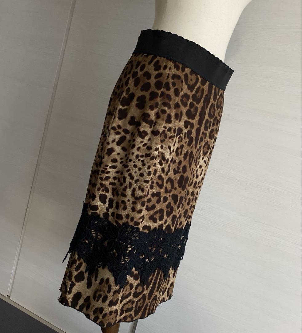 Dolce & Gabbanaドルチェ&ガッバーナ レオパード スカート 44