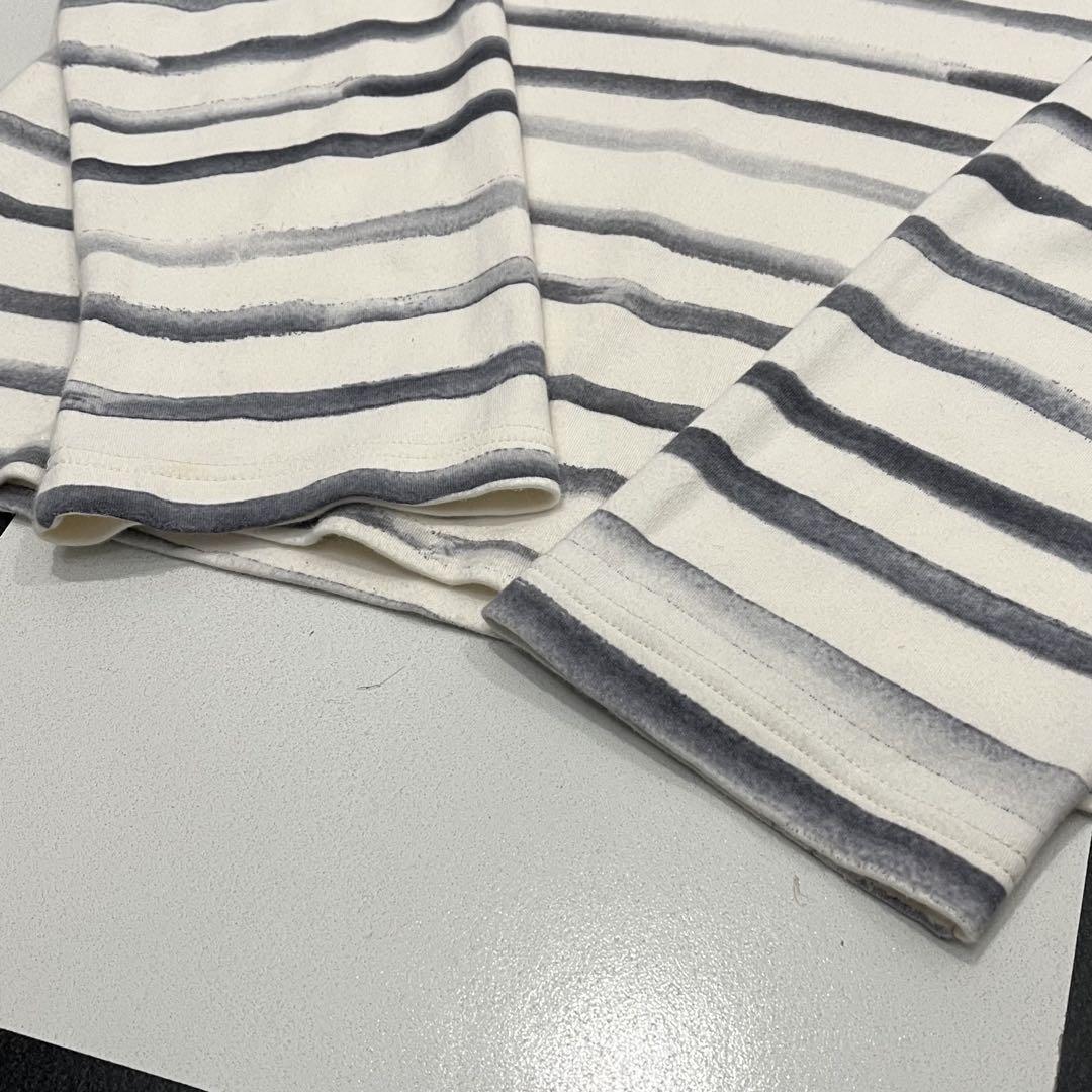 美品 ポータークラシック アーティスト ボーダー タートル ロンT シャツ M