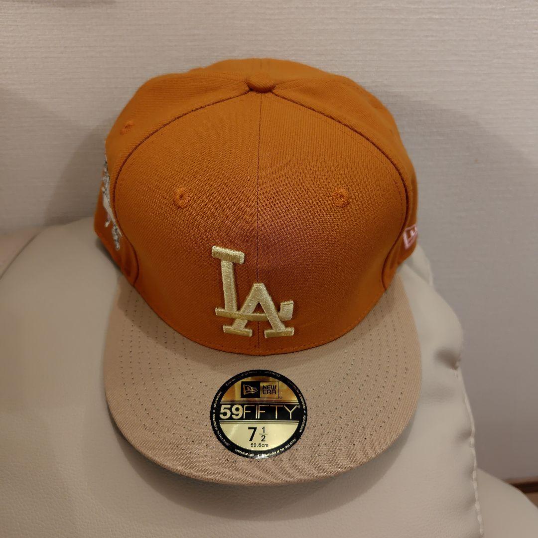 【未使用品】LAドジャース NEWERA 59FIFTY Brown キャップ