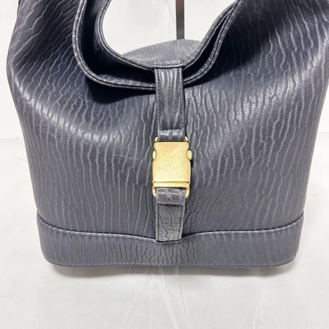 JRA認定 エレファントレザー 象革 トートバッグ ハンドバッグ