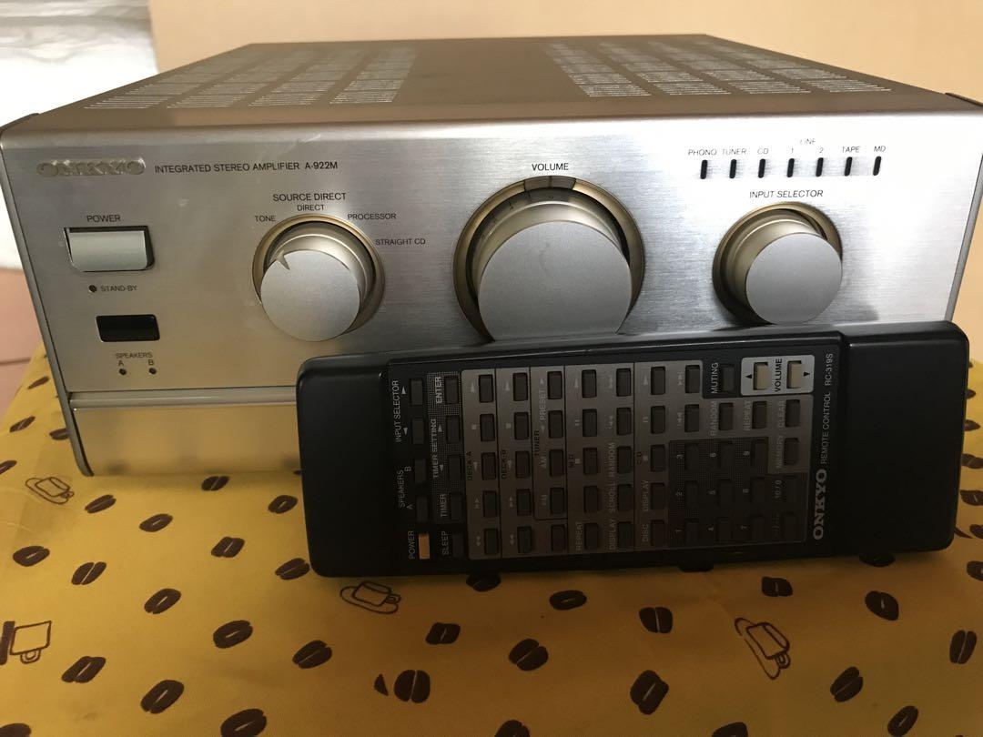ONKYO  オンキョー　プリメインアンプ　A-922M リモコン付き　動作確認