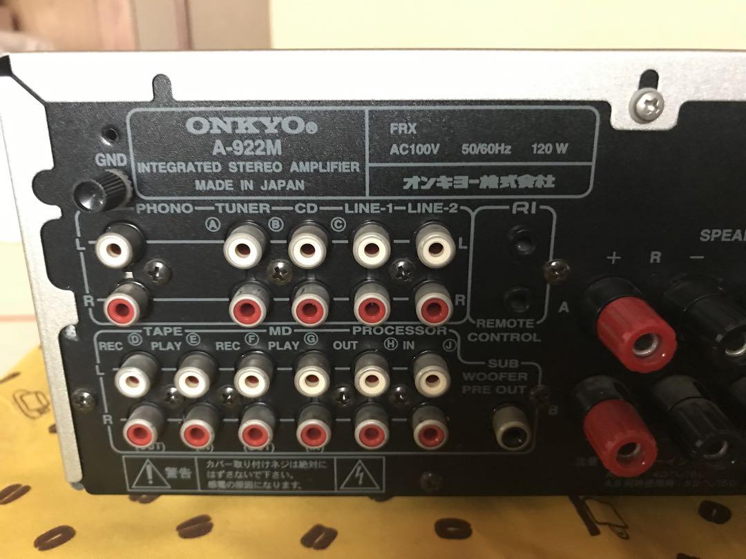 ONKYO  オンキョー　プリメインアンプ　A-922M リモコン付き　動作確認