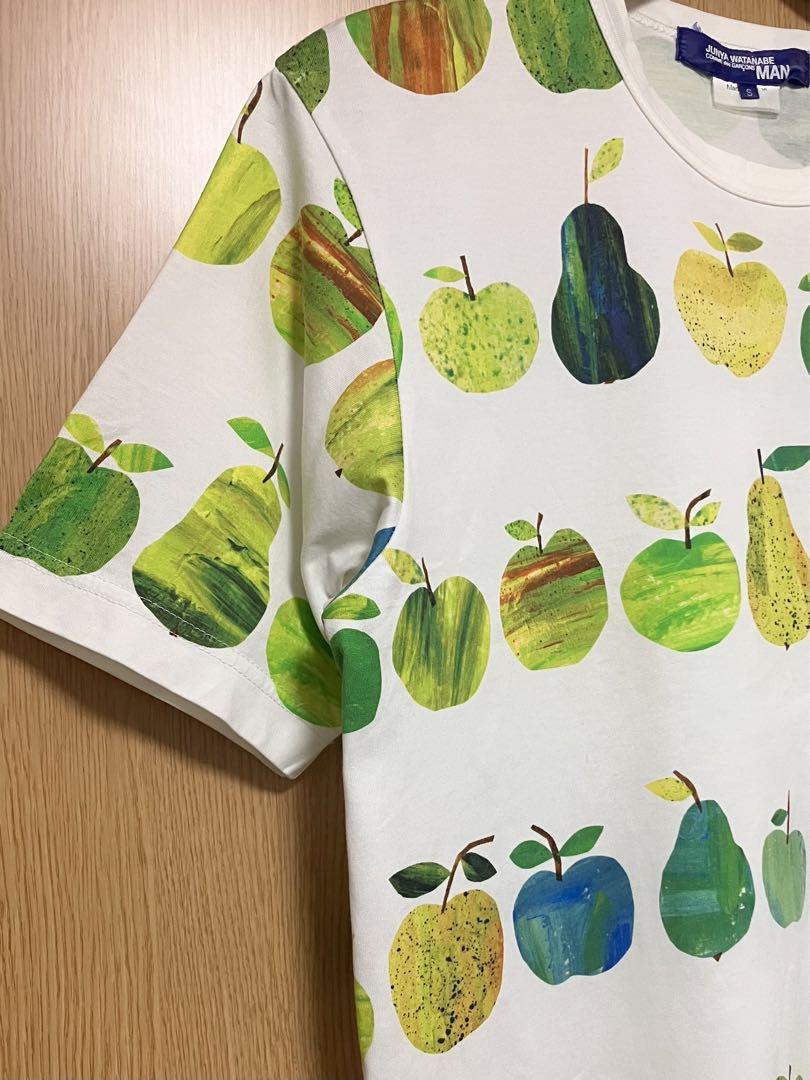 ジュンヤワタナベマン Tシャツ カットソー りんご 総柄 S - メルカリ