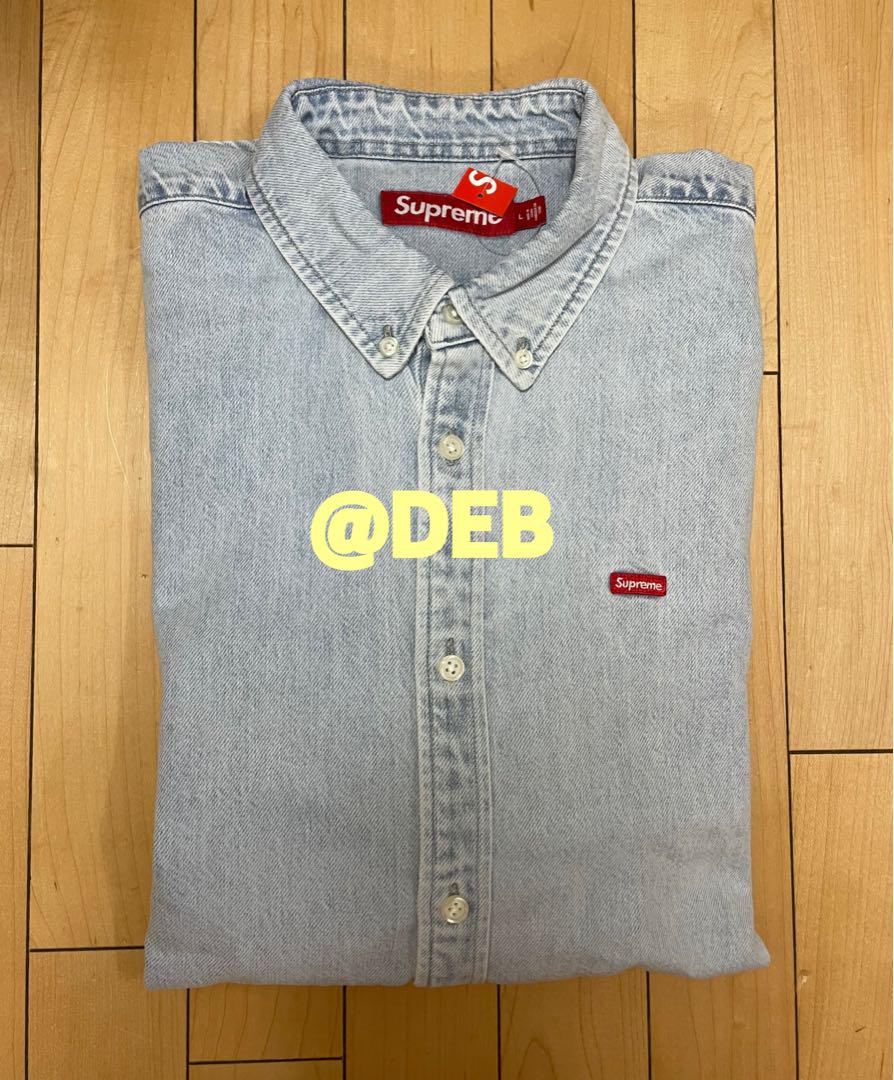 Supreme Small Box Shirt Washed Blue Lサイズ 画像2