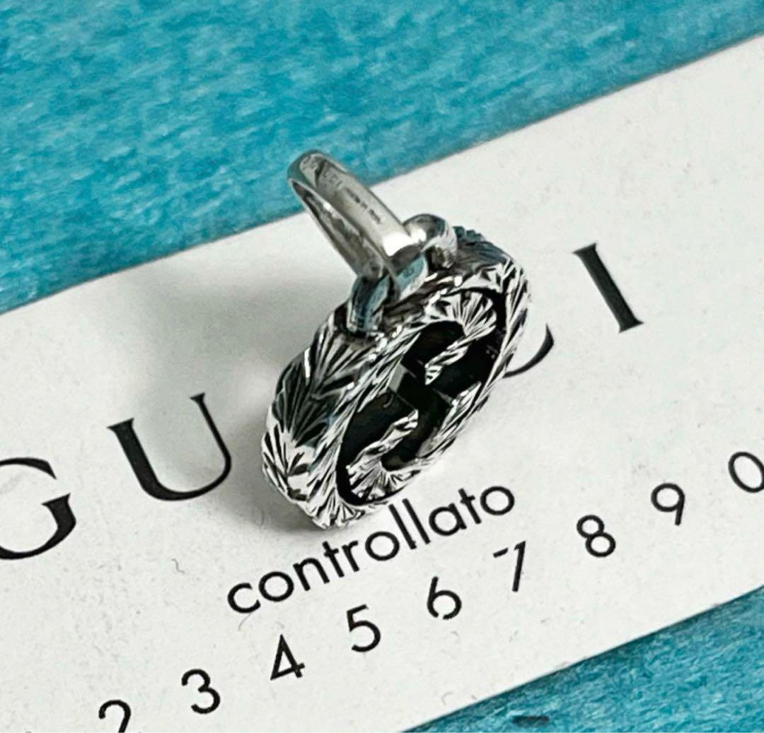 美品 GUCCI 燻‼️インターロッキングペンダントS