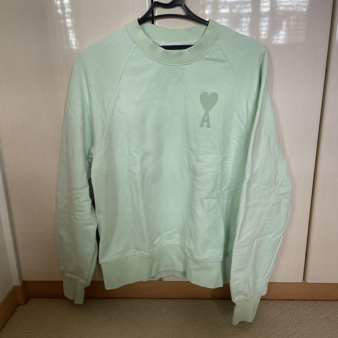 お気に入り ami alexandre mattiussi ミントグリーン スウェット M トップス トップス