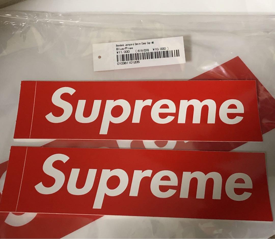 supreme Bandana Denim camp cap 青