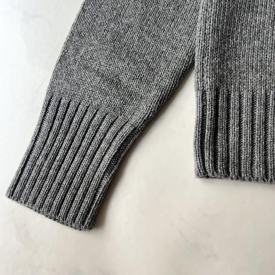 HEUGN MARTIN TURTLE NECK ニット カシミヤ グレー M