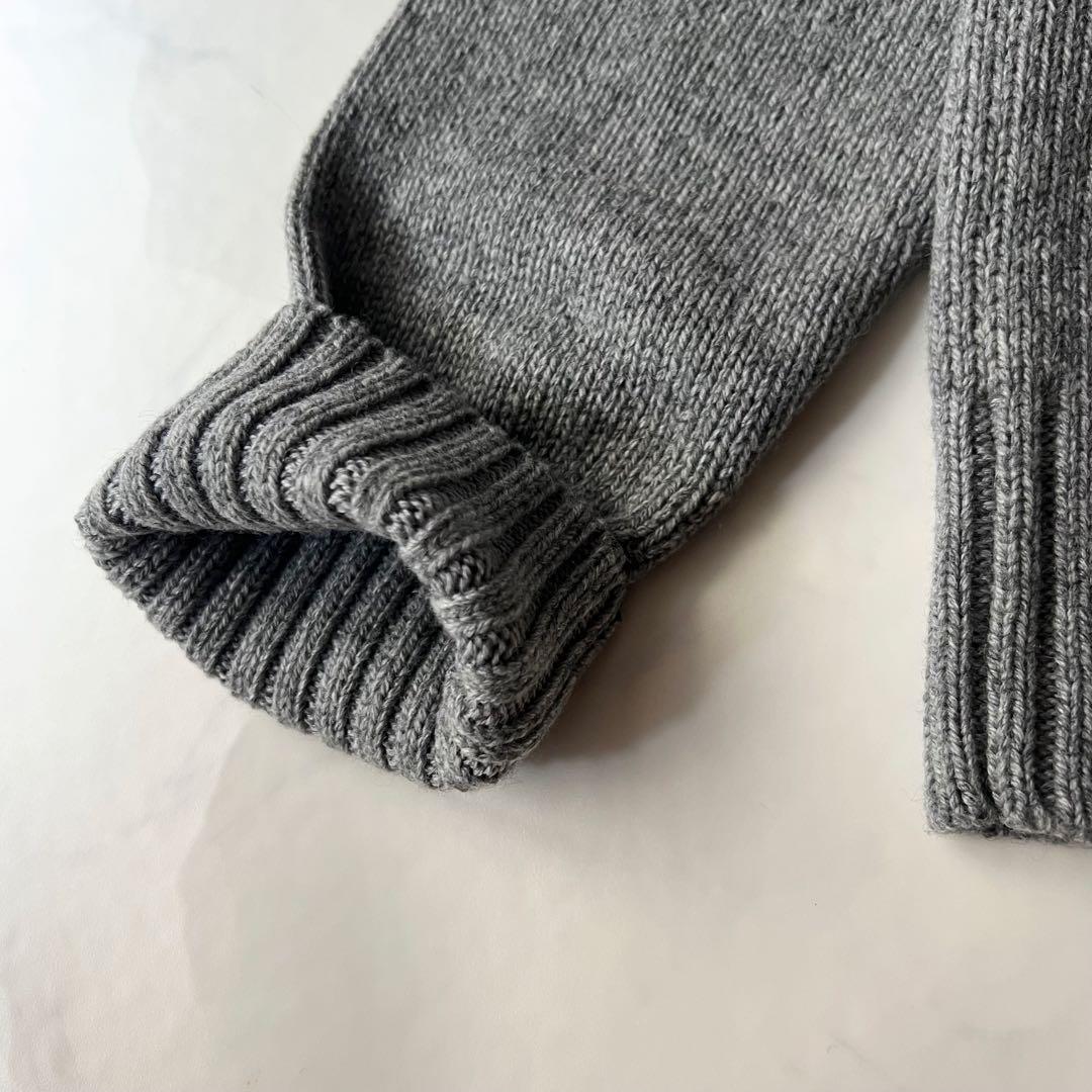 HEUGN MARTIN TURTLE NECK ニット カシミヤ グレー M