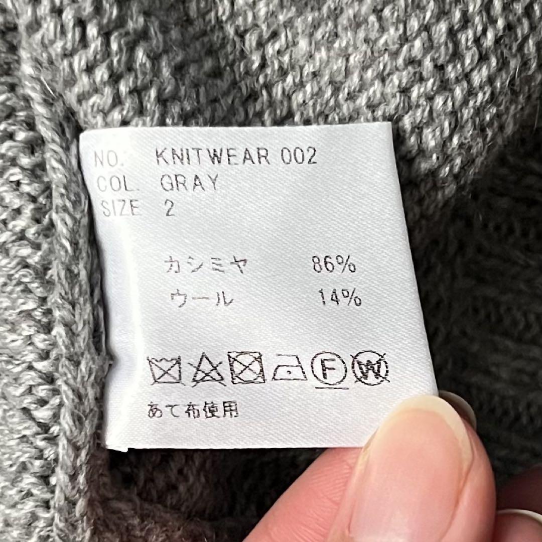 HEUGN MARTIN TURTLE NECK ニット カシミヤ グレー M